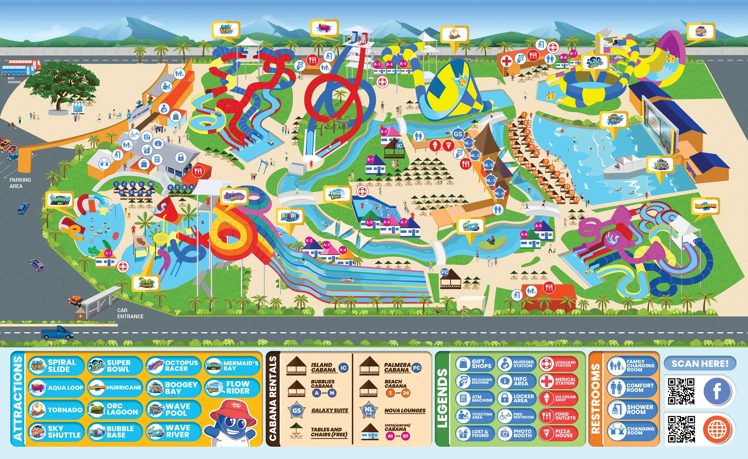 Aqua Planet 水上樂園地圖
